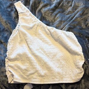 White One-Shoulder Top